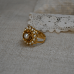 Rose Button Ring