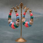 Vintage Enameled Hoops