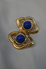 Monet Bold Blue Earrings - Image 2