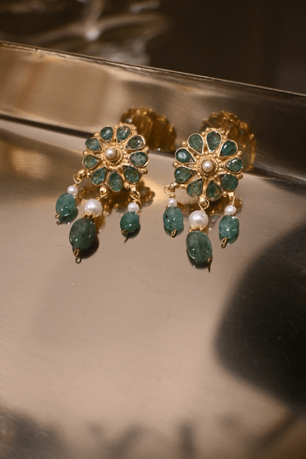 AliciaEarrings_Emerald Orecchini Alicia - immagine 1