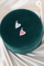 Enameled Heart Charm