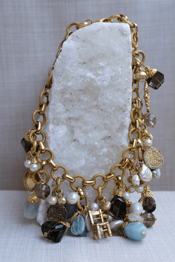 Aqua_Chain_Necklace_N1 Collana Charms Acqua - immagine 1