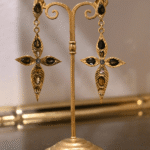 Cross Tourmaline Earrings