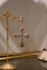 Cross Tanzanite Earrings - Image 2