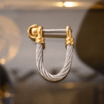 Silver Gold Brooch