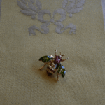 Enameled Bee Brooch