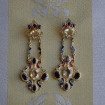 Enameled Renaissance Earrings