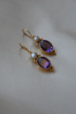 Orecchini Oval con Perla - immagine 2